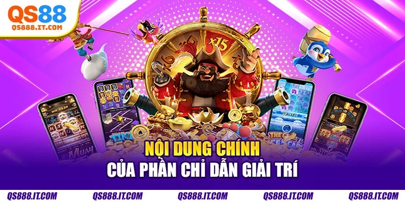 Nội dung chính của phần chỉ dẫn giải trí