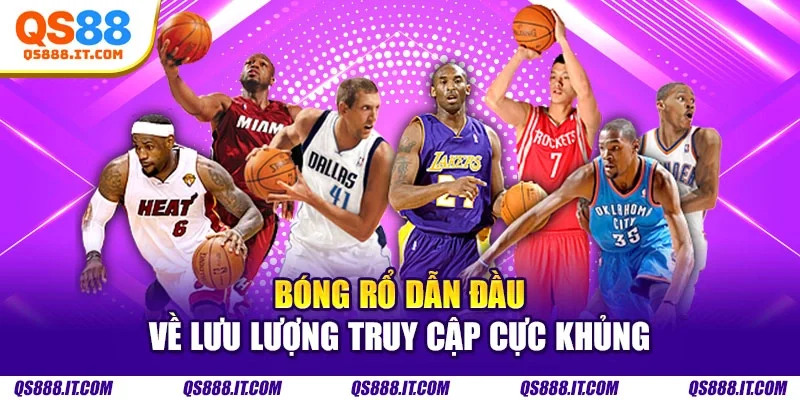 Bóng rổ dẫn đầu về lưu lượng truy cập cực khủng